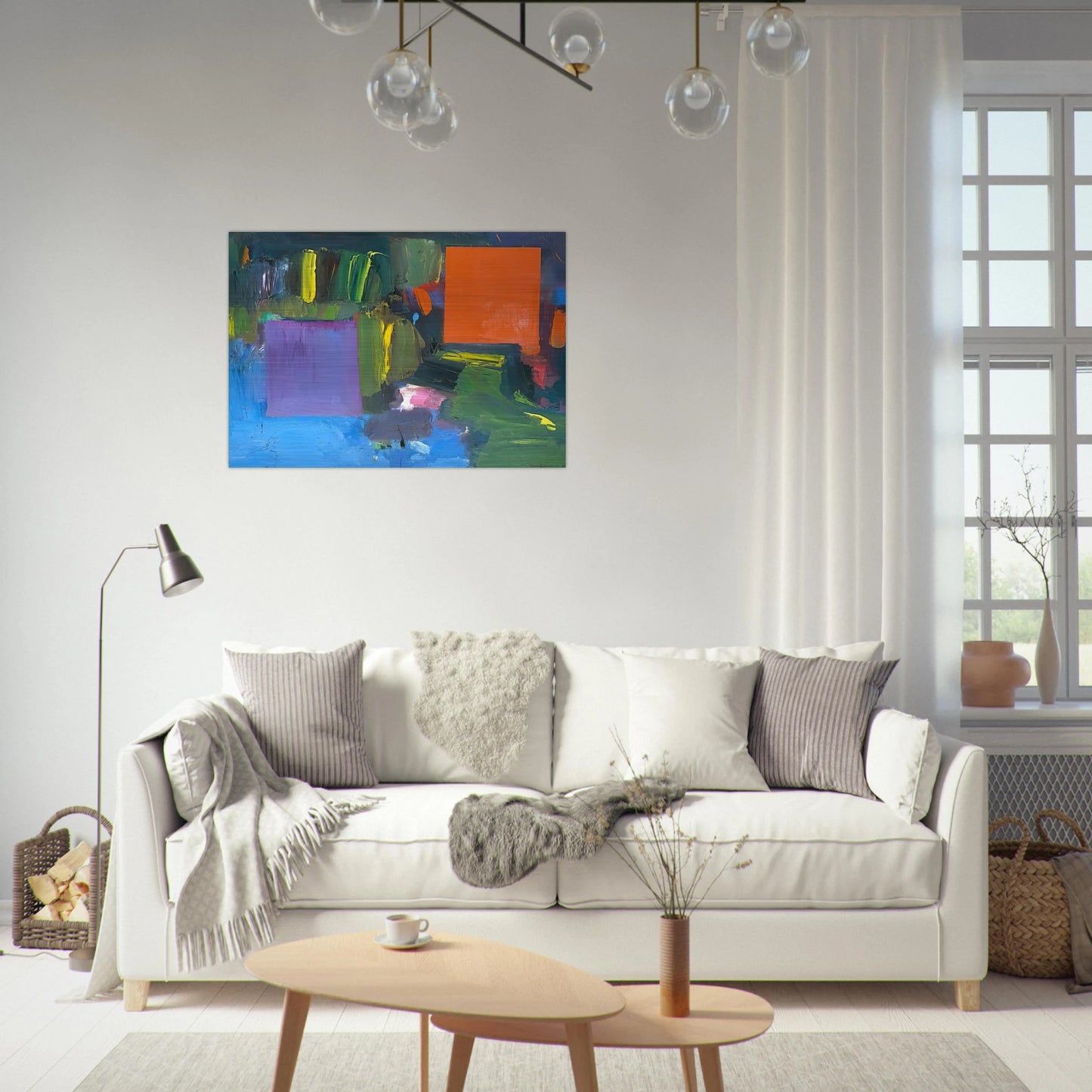 Renate s Nantucket - Hans Hofmann Brushed Aluminum Print - 70x100 cm / 28x40 inches | Hans Hofmann Aluminum Print | Hans Hofmann Prints