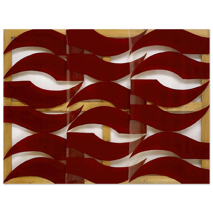 Carla Accardi - Rosso scuro - 1974  75x100 cm / 30x40inches Fine Art Poster