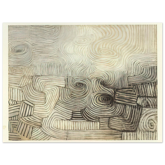 Victor Pasmore - The Snowstorm - 1950  75x100 cm / 30x40inches Fine Art Poster
