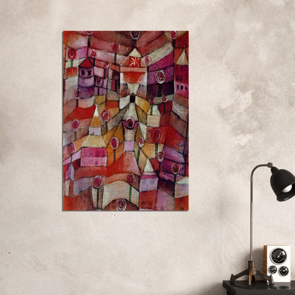 ROSE GARDEN 1920 - Paul Klee Brushed Aluminum Print - 70x100 cm / 28x40 inches | Paul Klee Aluminum Print | Paul Klee Prints