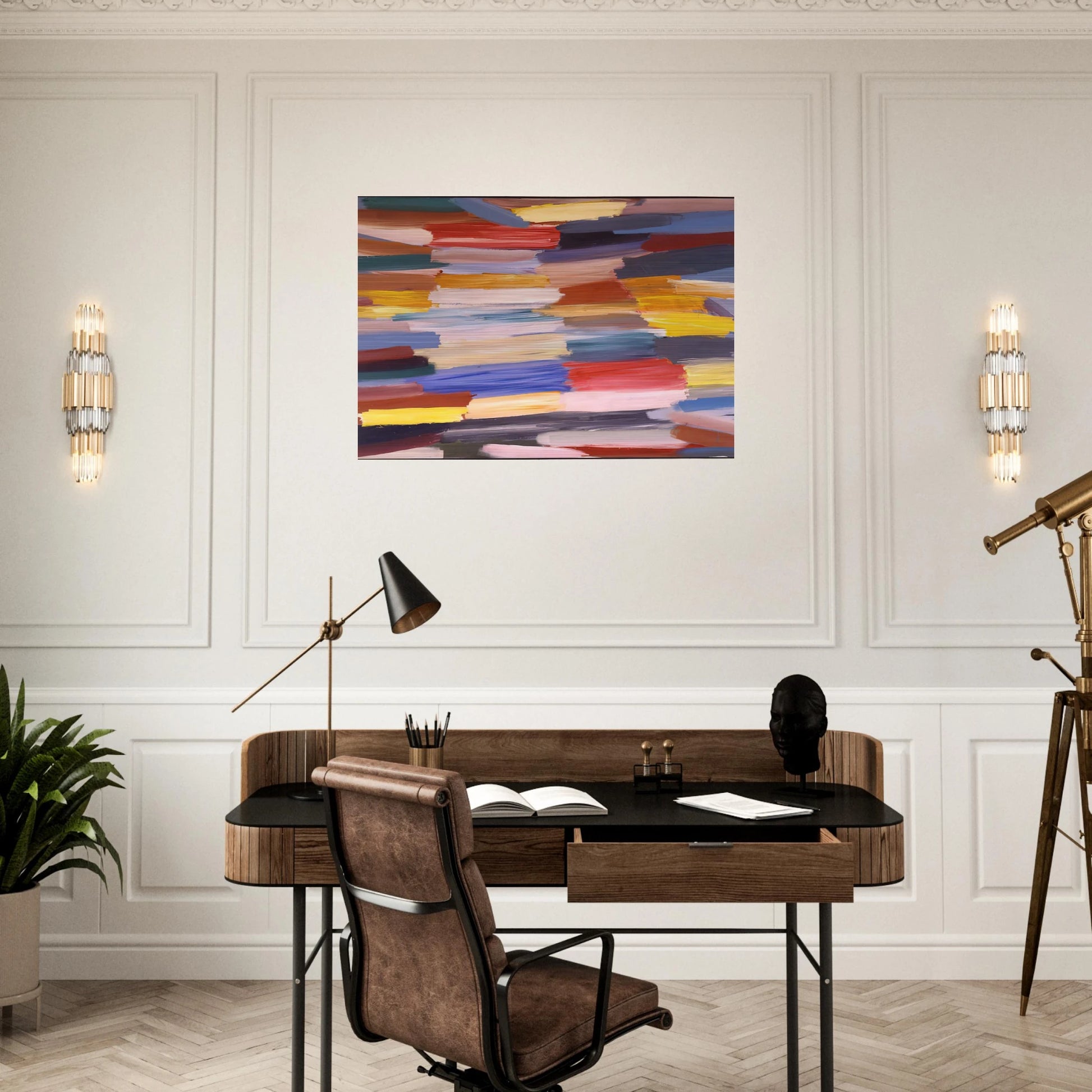 Something Else - 1967 - Ronnie Landfield Brushed Aluminum Print - 70x100 cm / 28x40 inches | Ronnie Landfield Aluminum Print | Ronnie Landfield Prints