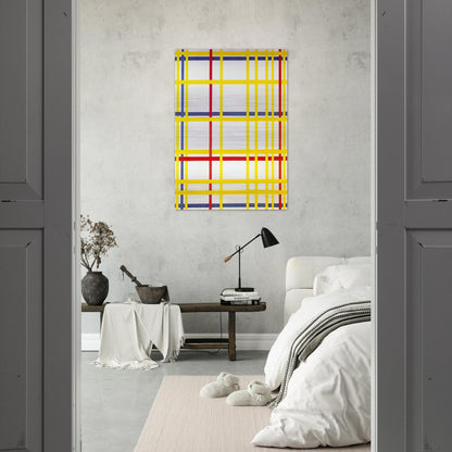 New York City I - Piet Mondrian Brushed Aluminum Print - 70x100 cm / 28x40 inches | Piet Mondrian Aluminum Print | Piet Mondrian Prints