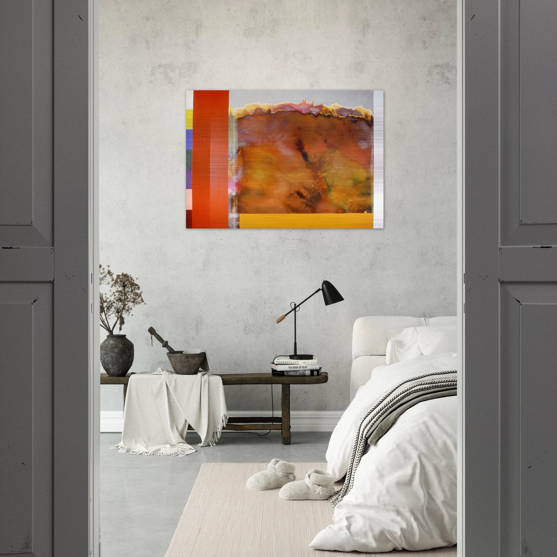 For The Ages - 1985 - Ronnie Landfield Brushed Aluminum Print - 70x100 cm / 28x40 inches | Ronnie Landfield Aluminum Print | Ronnie Landfield Prints