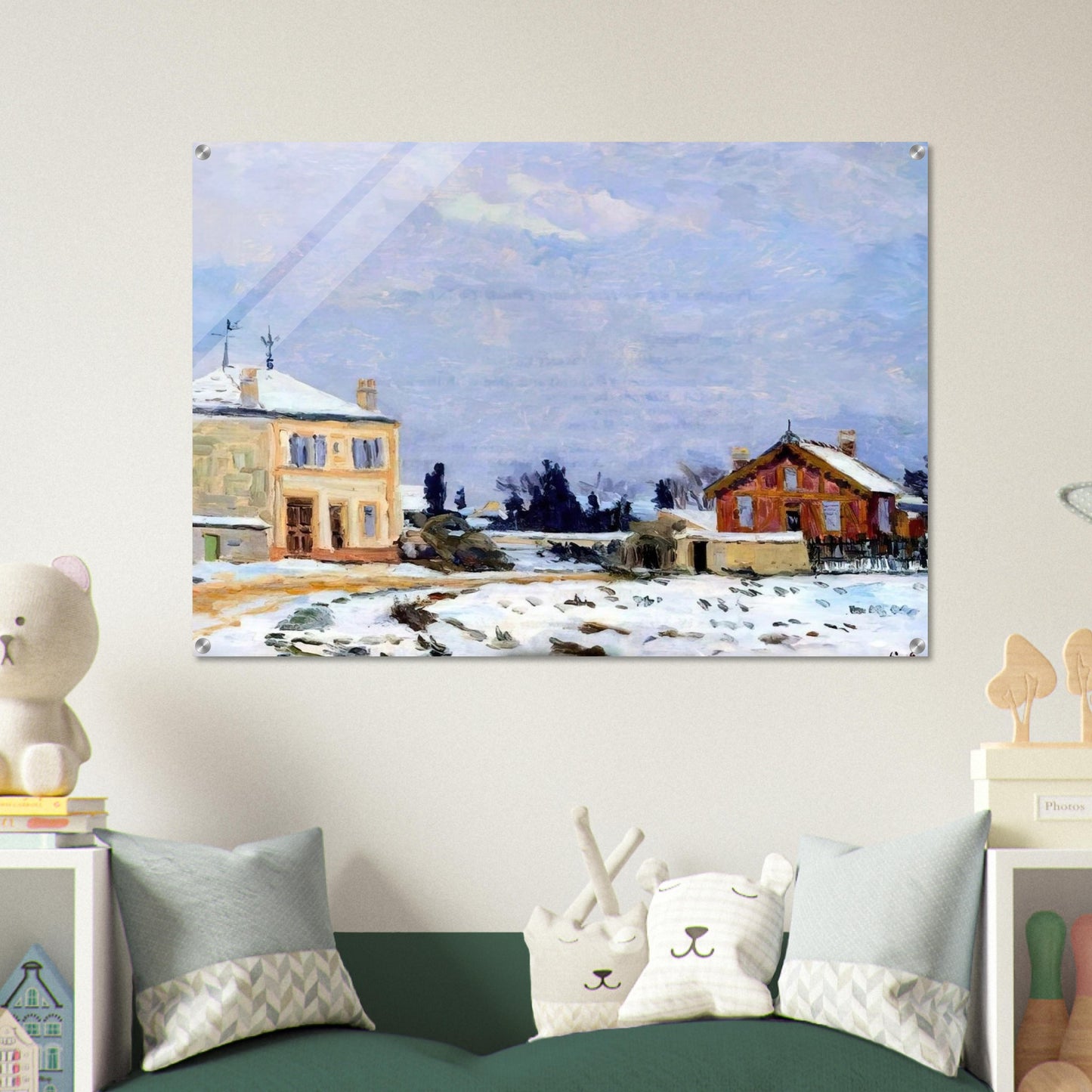 Neige - 1876 - Armand Guillaumin Acrylic Print - 70x100 cm / 28x40″ inches