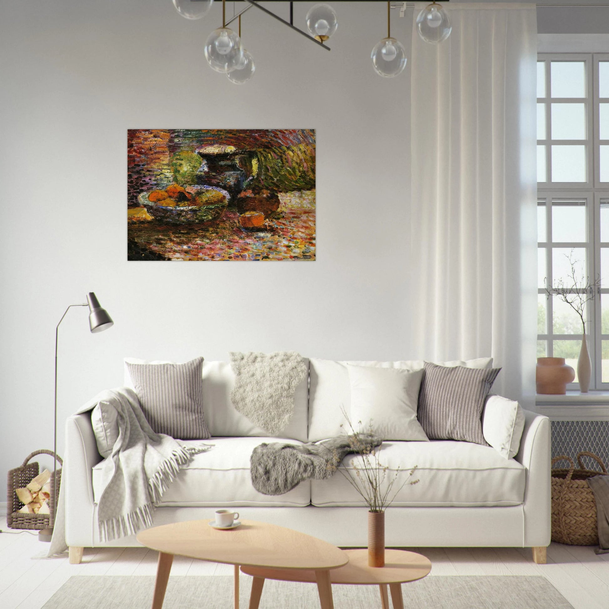 STILL LIFE WITH PITCHER AND FRUIT - Henri Matisse Brushed Aluminum Print - 70x100 cm / 28x40 inches | Henri Matisse Aluminum Print | Henri Matisse Prints