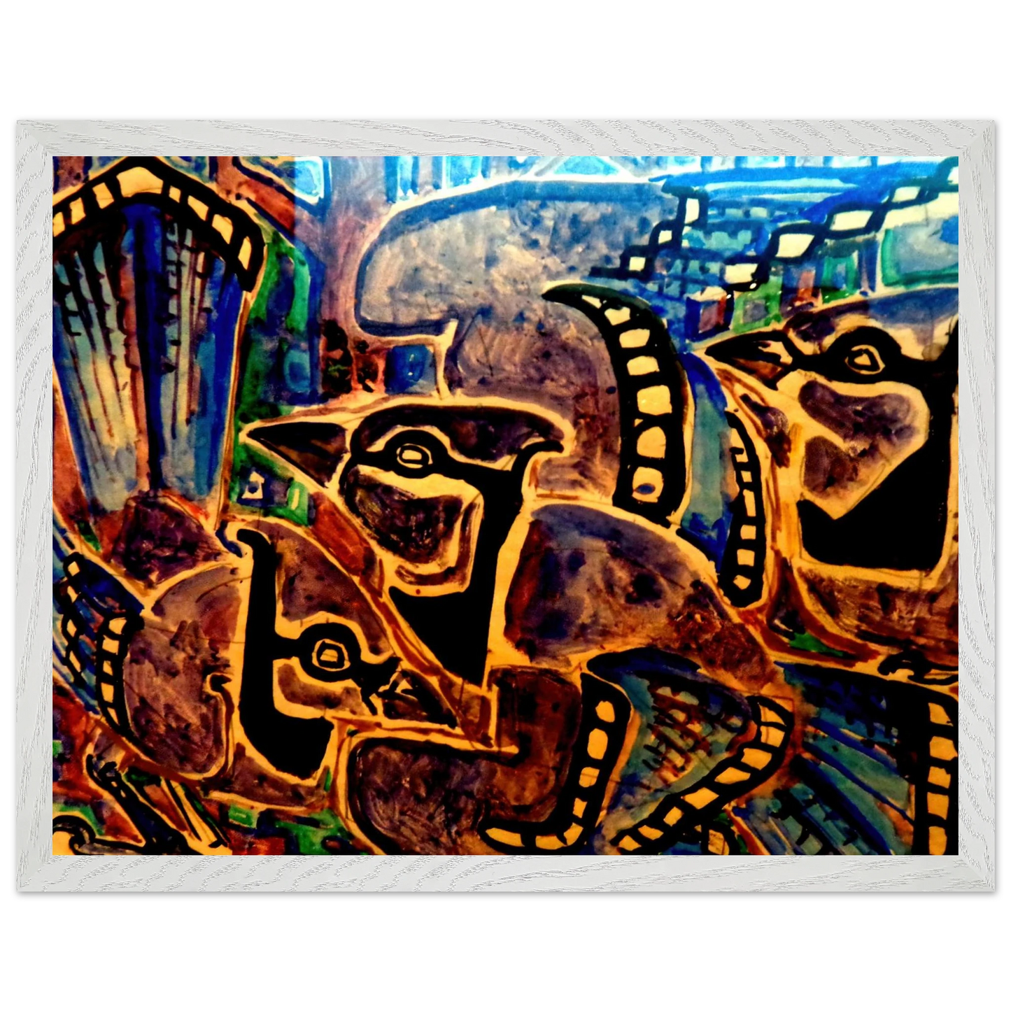 Walter Inglis Anderson - Walter Anderson Wall art - 13x18 cm / 5x7 inches - Premium Wooden Framed Poster With Fine Art Paper-canvas - White frame