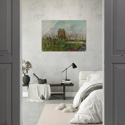 DONJON STREET - Maurice Utrillo Acrylic Print - 70x100 cm / 28x40″ inches