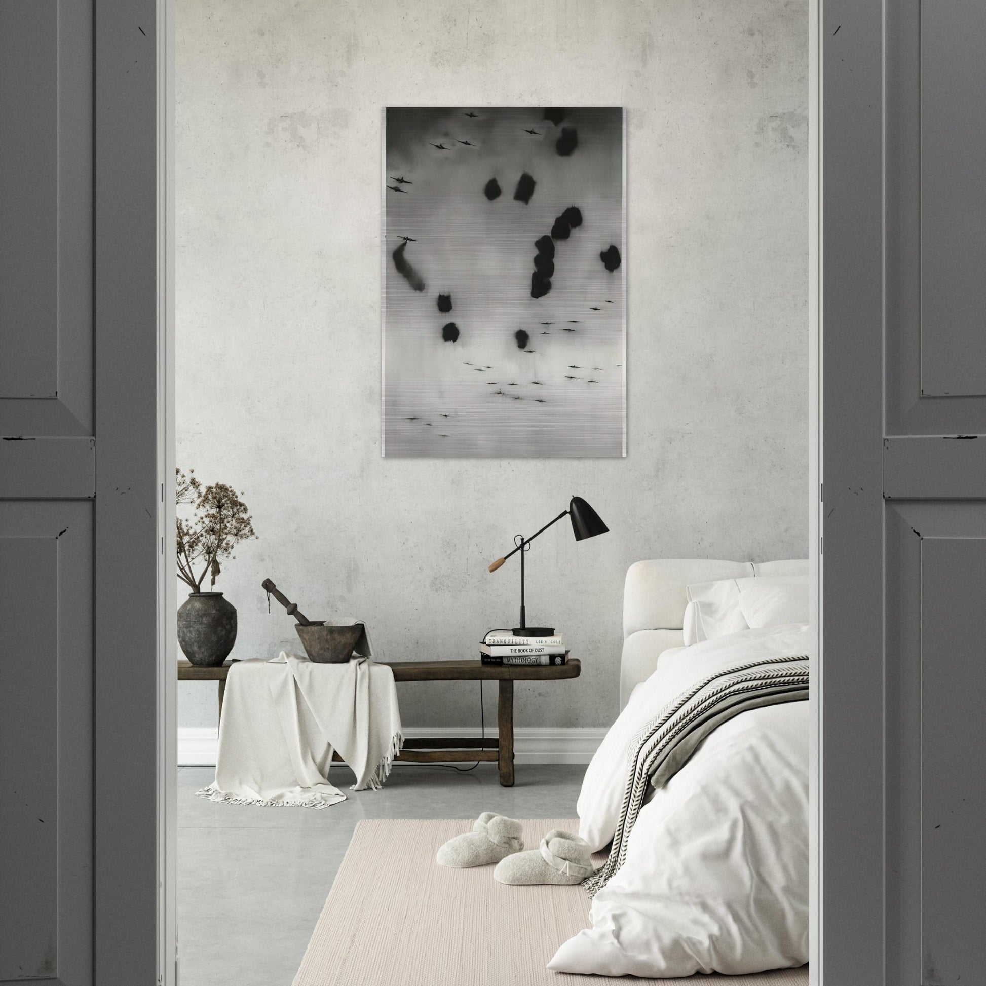 FLIEGER 1964 - Gerhard Richter Brushed Aluminum Print - 70x100 cm / 28x40 inches | Gerhard Richter Aluminum Print | Gerhard Richter Prints