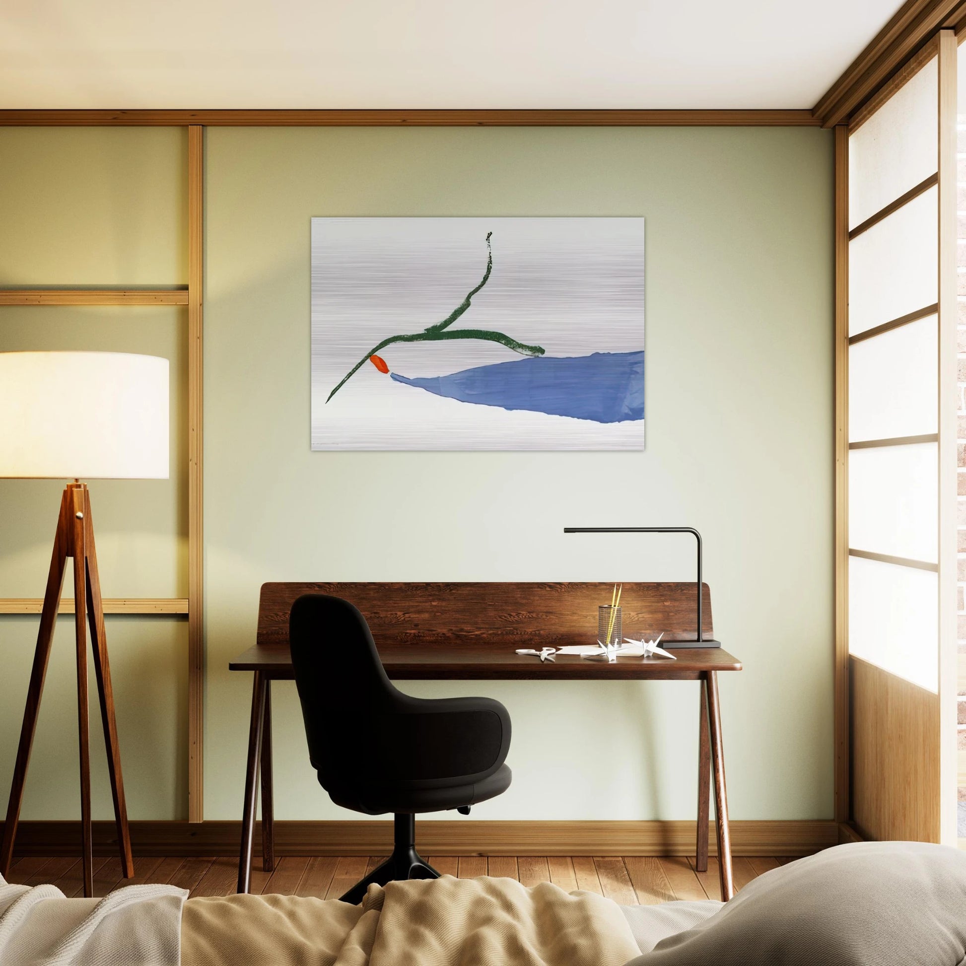 A Little Zen - 1970 - Helen Frankenthaler Brushed Aluminum Print - 70x100 cm / 28x40 inches | Helen Frankenthaler Aluminum Print | Helen Frankenthaler Prints