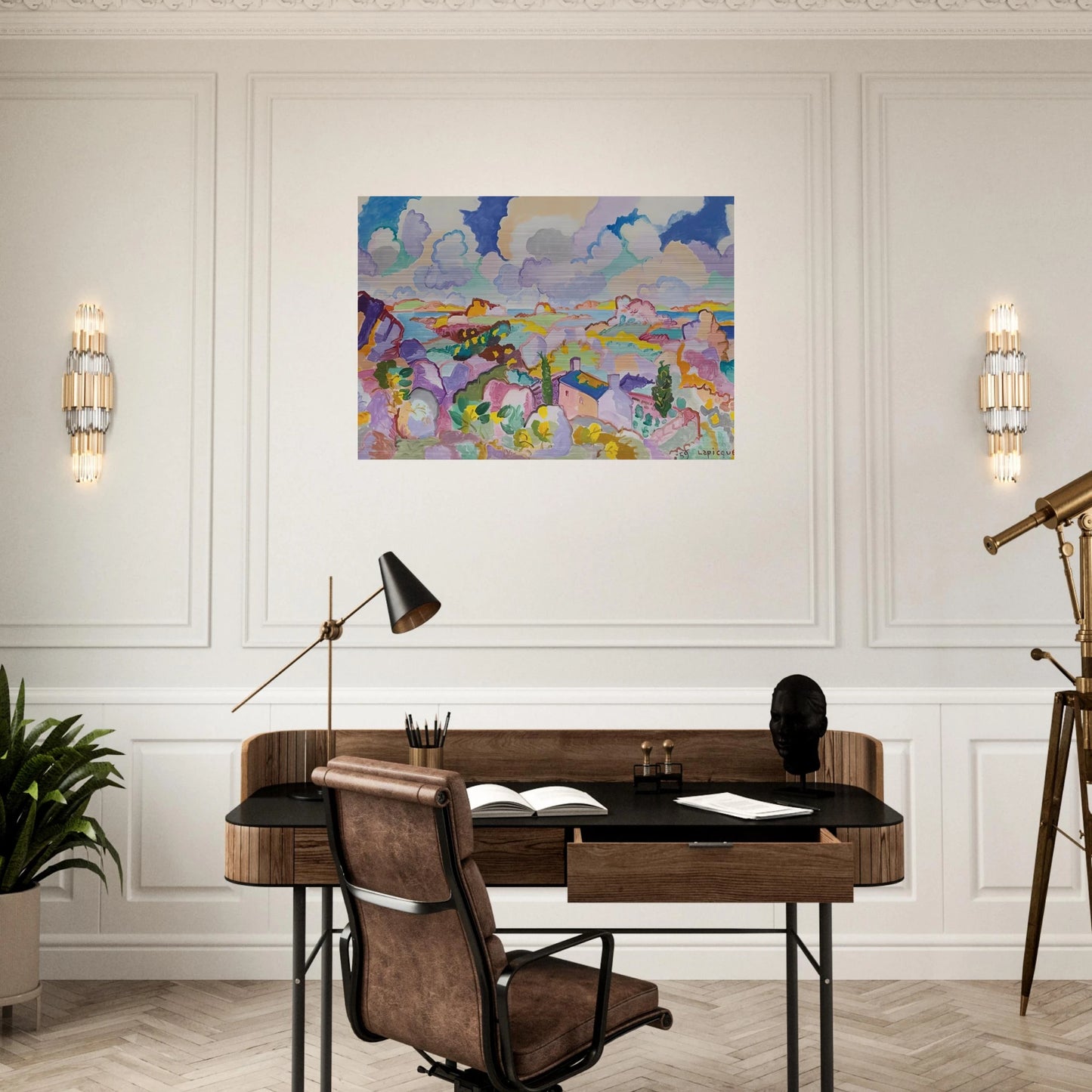 Printemps en Bretagne - 1959 - Charles Lapicque Brushed Aluminum Print - 70x100 cm / 28x40 inches | Charles Lapicque Aluminum Print | Charles Lapicque Prints