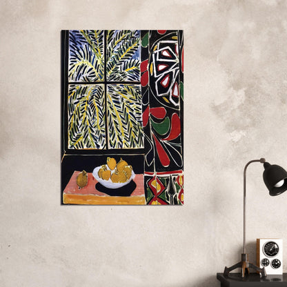 INTERIOR WITH EGYPTIAN CURTAIN 1948 - Henri Matisse Brushed Aluminum Print - 70x100 cm / 28x40 inches | Henri Matisse Aluminum Print | Henri Matisse Prints