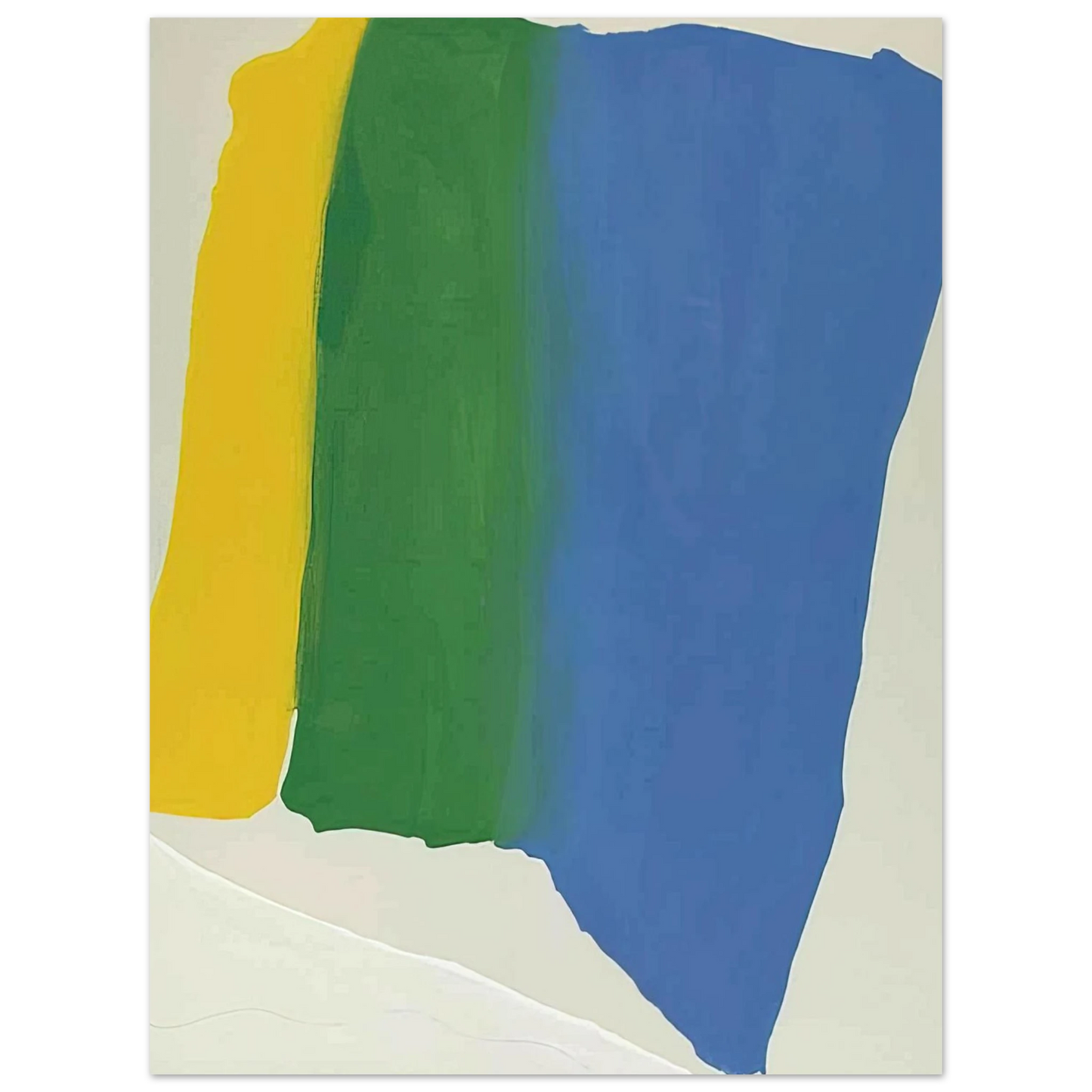 Helen Frankenthaler - Summer Insignia - 1969 Wall art - 50x70 cm / 20x28 inches - Premium Wooden Framed Poster With Fine Art Paper-canvas - Black frame