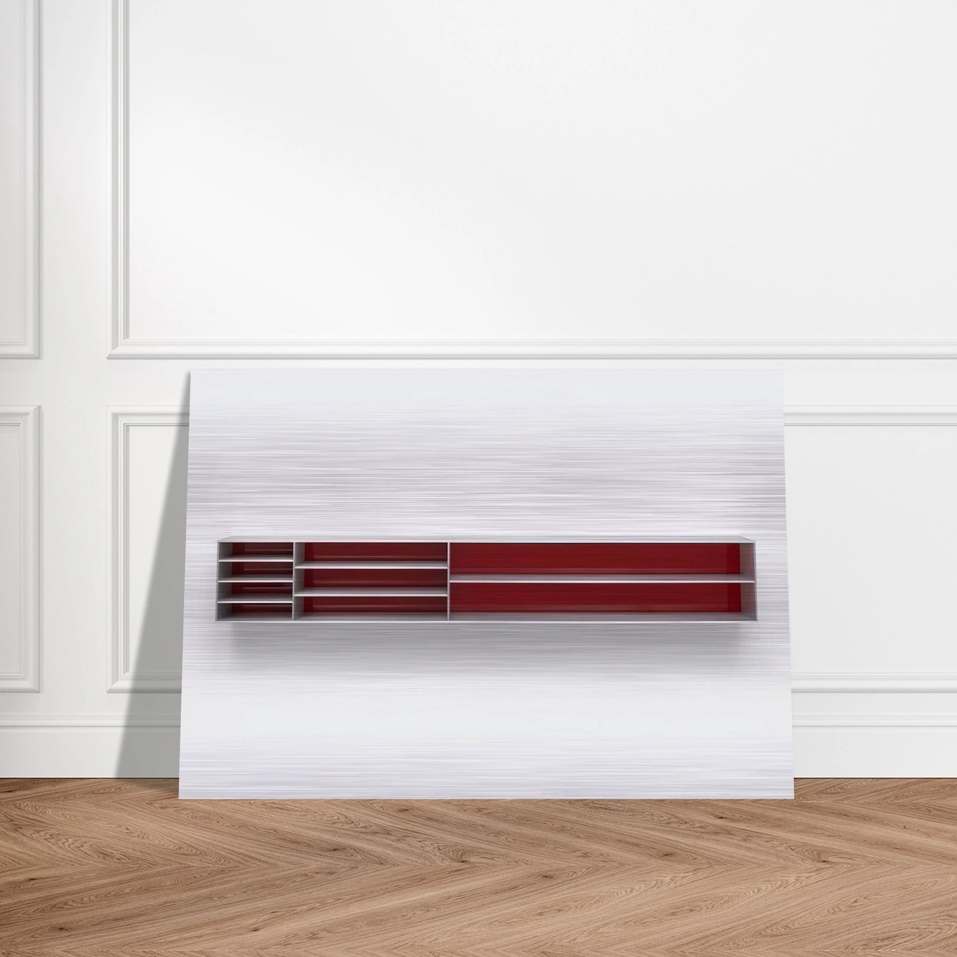 Untitled - 1984 - Donald Judd Brushed Aluminum Print - 70x100 cm / 28x40 inches | Donald Judd Aluminum Print | Donald Judd Prints
