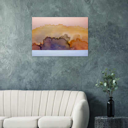 House by the Ocean - 1978 - Ronnie Landfield Brushed Aluminum Print - 70x100 cm / 28x40 inches | Ronnie Landfield Aluminum Print | Ronnie Landfield Prints