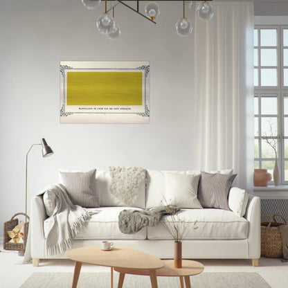 Jaundiced Cuckolds Handling Ochre - Alphonse Allais Brushed Aluminum Print - 70x100 cm / 28x40 inches | Alphonse Allais Aluminum Print | Alphonse Allais Prints