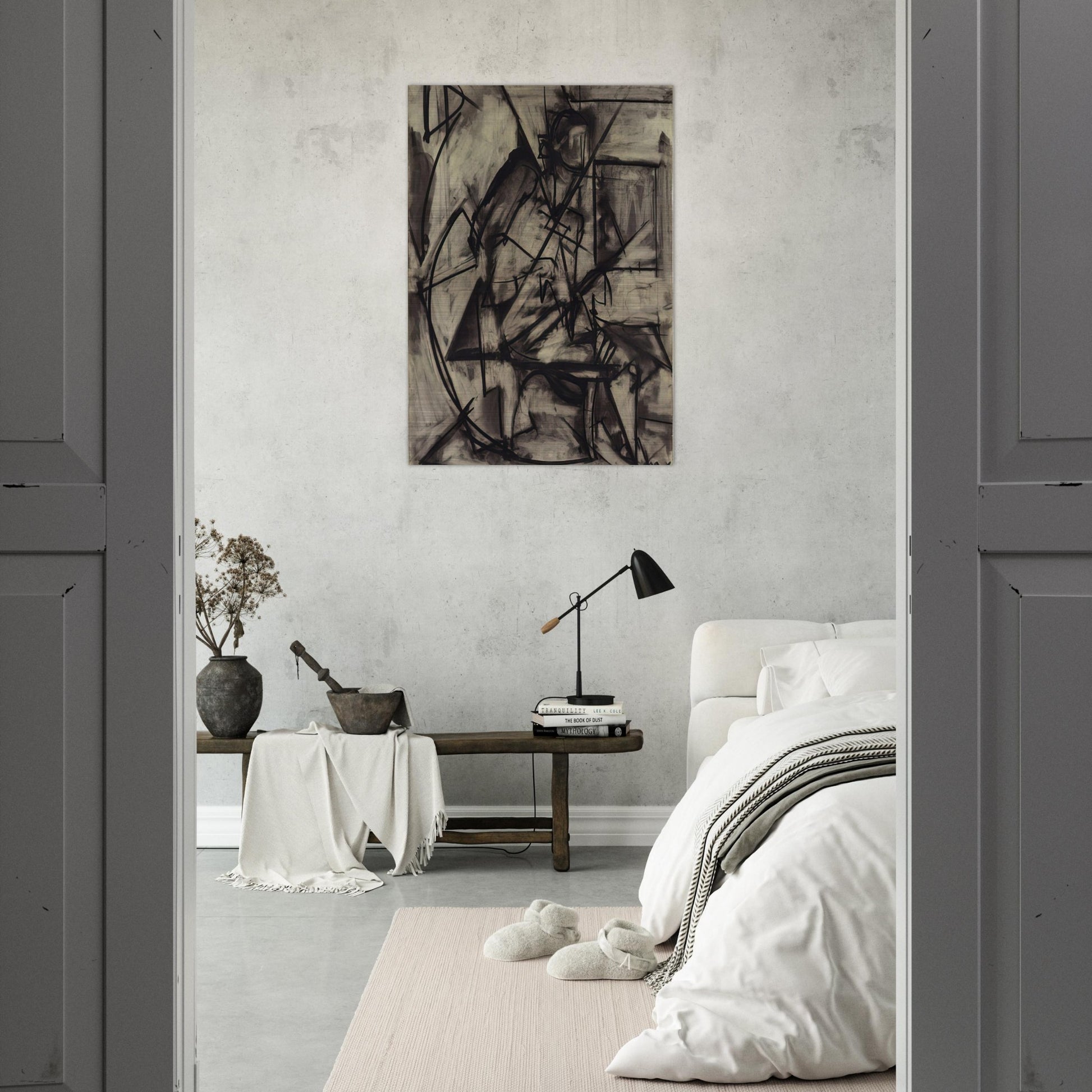 Seated Nude - Lee Krasner Brushed Aluminum Print - 70x100 cm / 28x40 inches | Lee Krasner Aluminum Print | Lee Krasner Prints