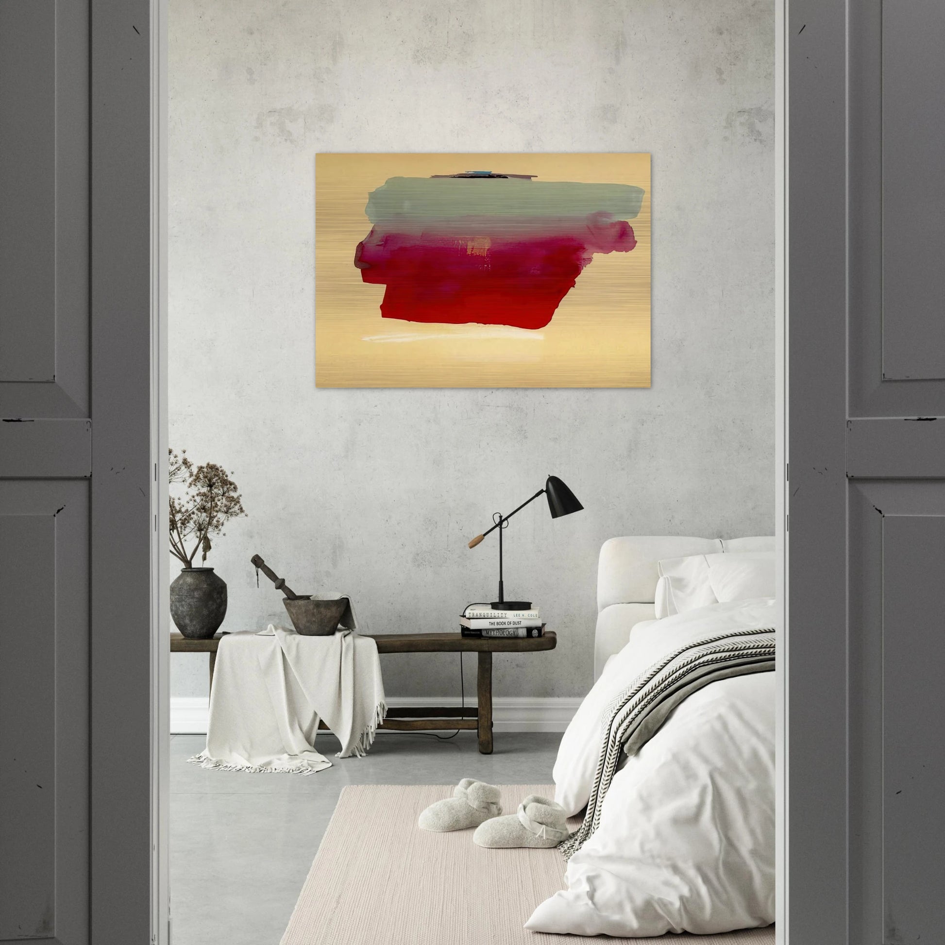 Robinson s Wrap - 1974 - Helen Frankenthaler Brushed Aluminum Print - 70x100 cm / 28x40 inches | Helen Frankenthaler Aluminum Print | Helen Frankenthaler Prints