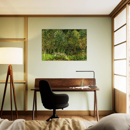 The Grove - Vincent van Gogh Brushed Aluminum Print - 70x100 cm / 28x40 inches | Vincent van Gogh Aluminum Print | Vincent van Gogh Prints