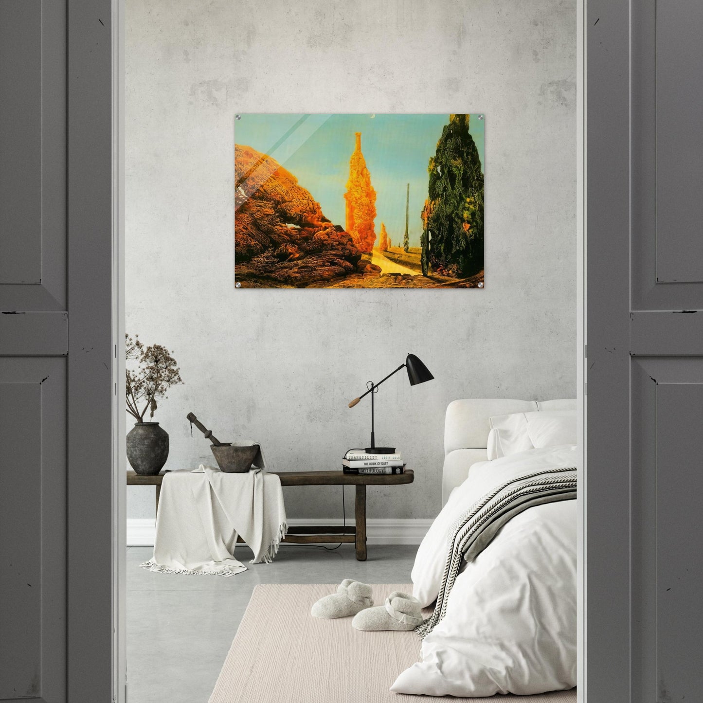 Lone Tree and United Trees - Max Ernst Acrylic Print - 70x100 cm / 28x40″ inches