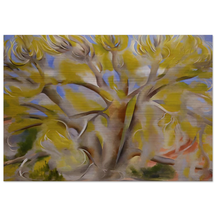 Spring Tree No. 1 - Georgia O'Keeffe Brushed Aluminum Print - 70x100 cm / 28x40 inches | Georgia O'Keeffe Aluminum Print | Georgia O'Keeffe Prints