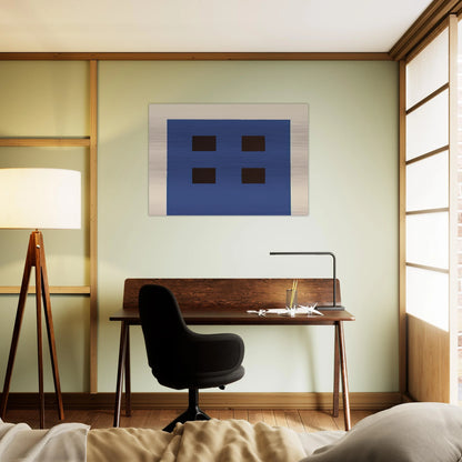 Apartment House - 1981 - Peter Halley Brushed Aluminum Print - 70x100 cm / 28x40 inches | Peter Halley Aluminum Print | Peter Halley Prints