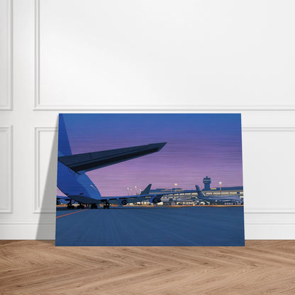 Taxiway - Hiroshi Nagai Brushed Aluminum Print - 70x100 cm / 28x40 inches | Hiroshi Nagai Aluminum Print | Hiroshi Nagai Prints