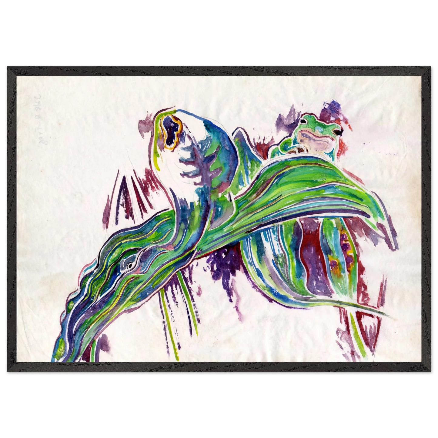 Walter Inglis Anderson - Walter Anderson Wall art - 60x80 cm / 24x32 inches - Premium Wooden Framed Poster With Fine Art Paper-canvas - White frame