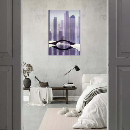 Central Park - Eyvind Earle Brushed Aluminum Print - 70x100 cm / 28x40 inches | Eyvind Earle Aluminum Print | Eyvind Earle Prints