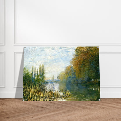 The Banks of The Seine in Autumn - claude monet Acrylic Print - 70x100 cm / 28x40″ inches