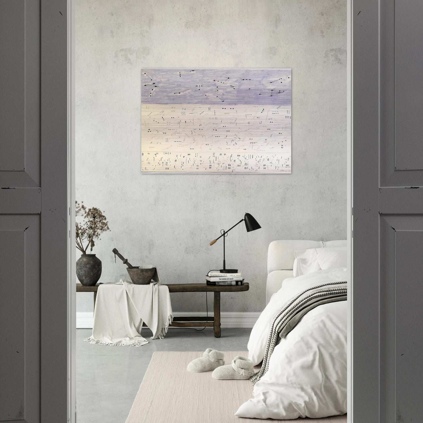 Deep Six - 1979 - Gene Davis Brushed Aluminum Print - 70x100 cm / 28x40 inches | Gene Davis Aluminum Print | Gene Davis Prints