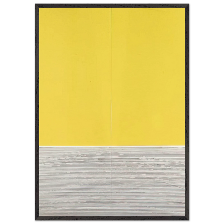 LE GRAN JAUNE - Jesus Rafael Soto 70x100 cm / 28x40 inches Framed Art Print – Black Wooden Frame