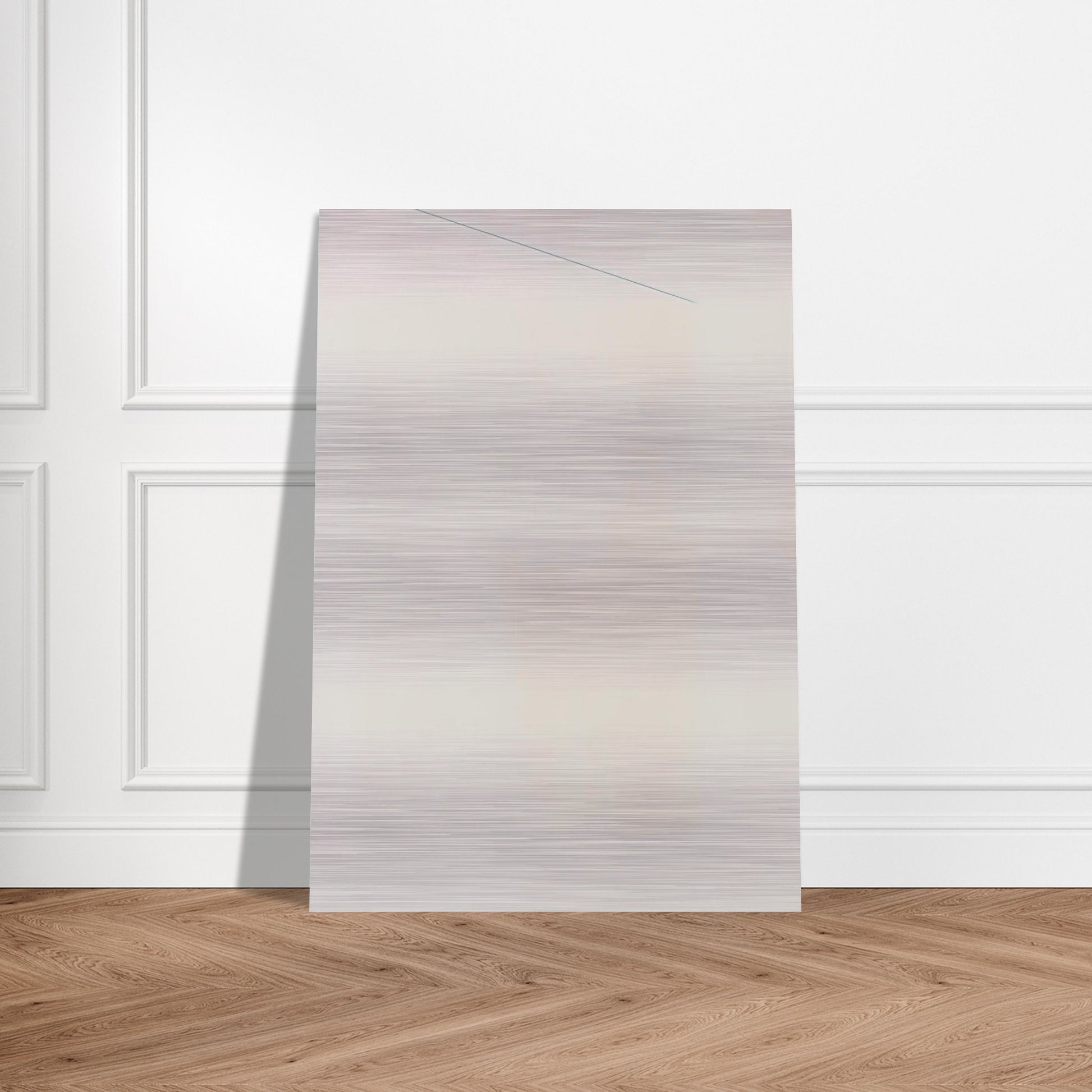 Blue Line - Robert Ryman Brushed Aluminum Print - 70x100 cm / 28x40 inches | Robert Ryman Aluminum Print | Robert Ryman Prints