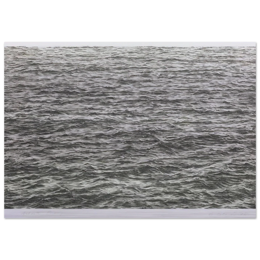 OCEAN 1975 - Vija Celmins Brushed Aluminum Print - 70x100 cm / 28x40 inches | Vija Celmins Aluminum Print | Vija Celmins Prints