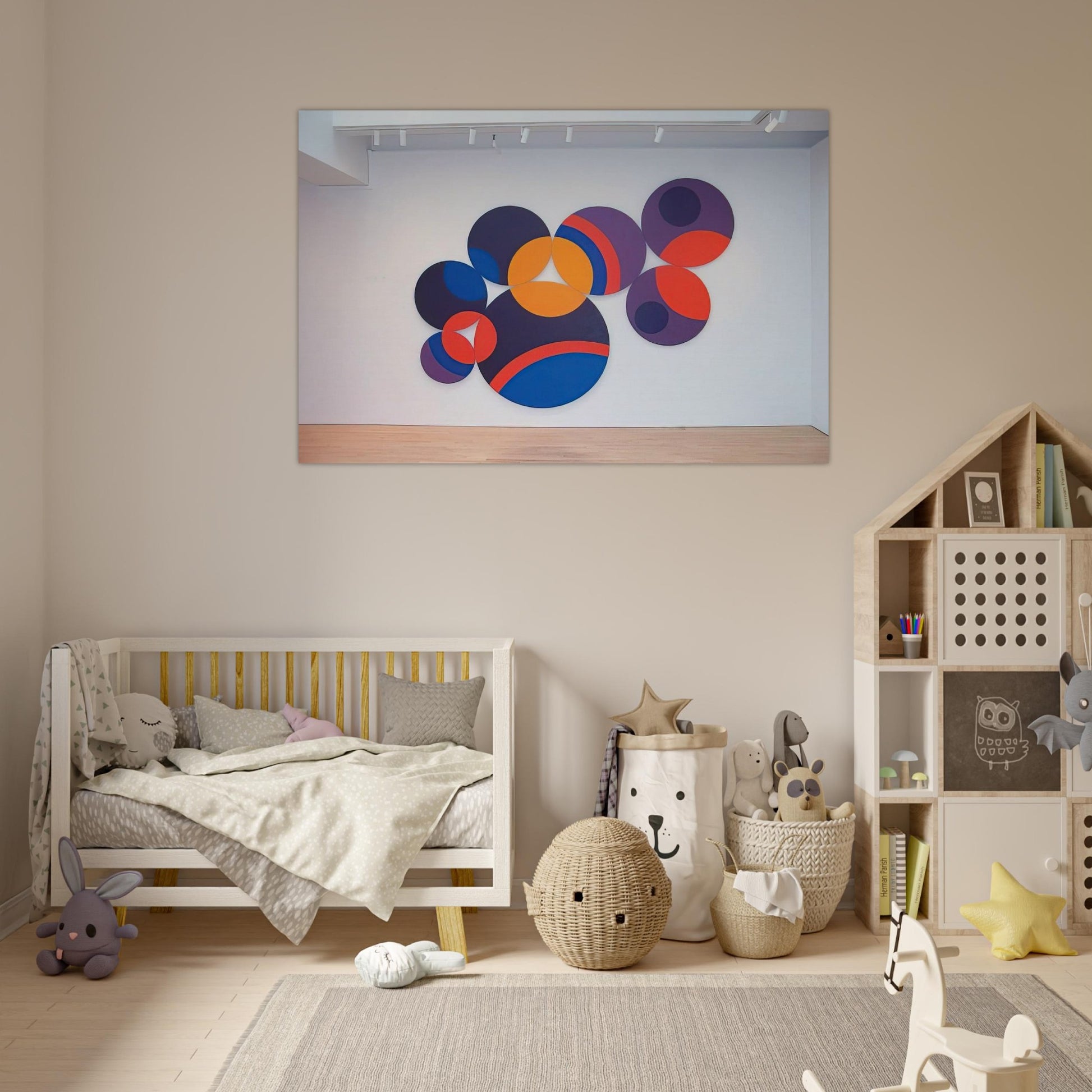 Constellation Twelve Circles - 1969 - Leon Polk Smith Art Prints - 100x150 cm / 40x60″ inches | Leon Polk Smith Poster | Leon Polk Smith Prints