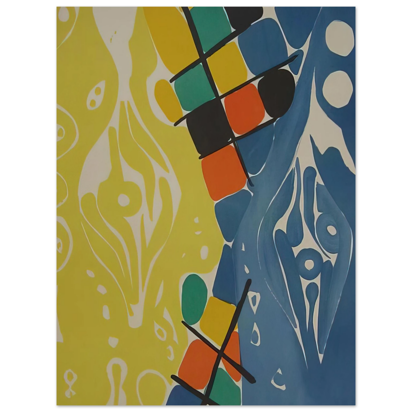 Ernst Wilhelm Nay - Farblitho 1966 - 21 NOR - 1966  75x100 cm / 30x40inches Fine Art Poster