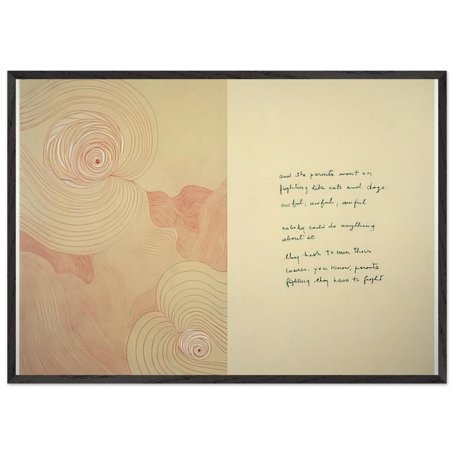 SUBLIMATION 2002 3 - Louise Bourgeois 70x100 cm / 28x40 inches Framed Art Print – Black Wooden Frame