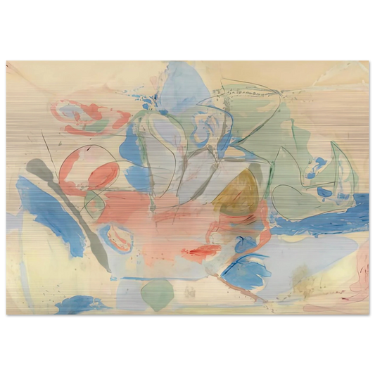 Mountains and Sea, 1952- - Helen Frankenthaler Brushed Aluminum Print - 70x100 cm / 28x40 inches | Helen Frankenthaler Aluminum Print | Helen Frankenthaler Prints
