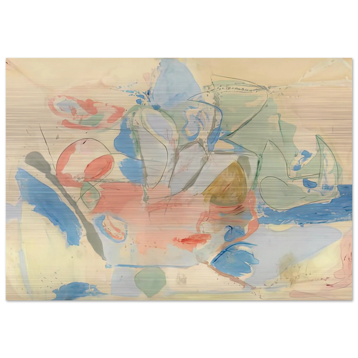 Mountains and Sea, 1952- - Helen Frankenthaler Brushed Aluminum Print - 70x100 cm / 28x40 inches | Helen Frankenthaler Aluminum Print | Helen Frankenthaler Prints