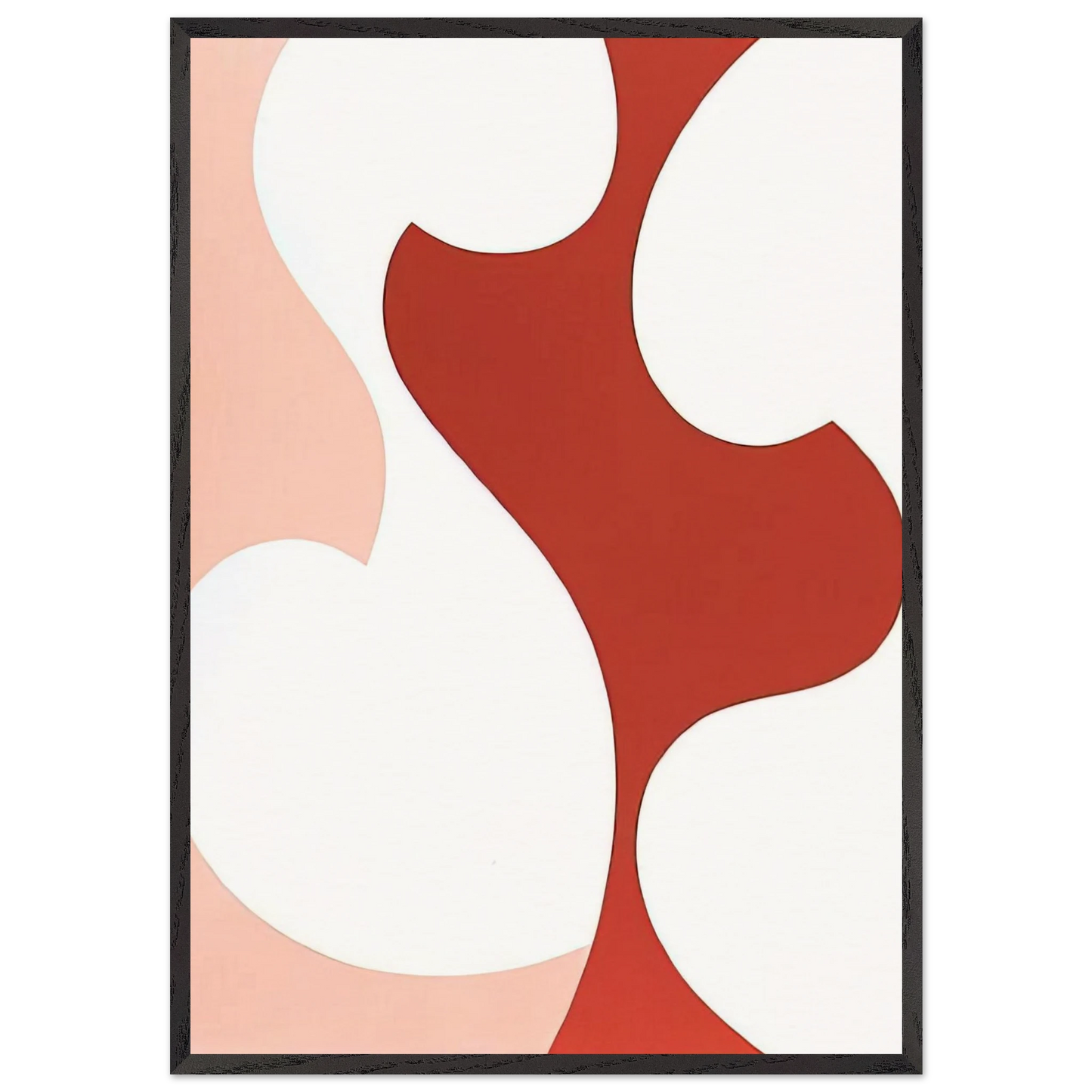 9 - 1963 - Karl Benjamin 70x100 cm / 28x40 inches Framed Art Print – Black Wooden Frame