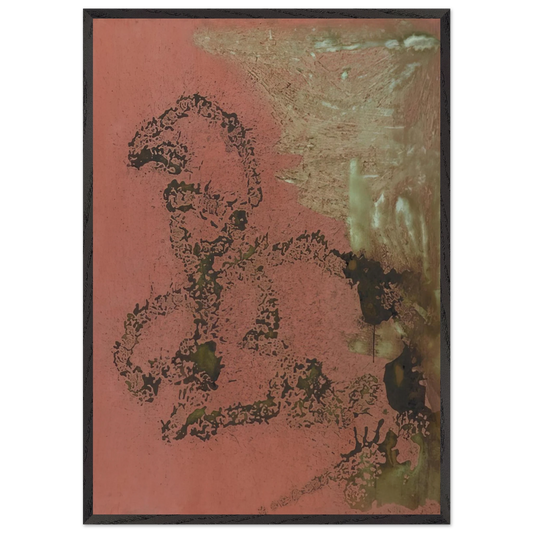 Oxidation Painting - Andy Warhol 70x100 cm / 28x40 inches Framed Art Print – Black Wooden Frame