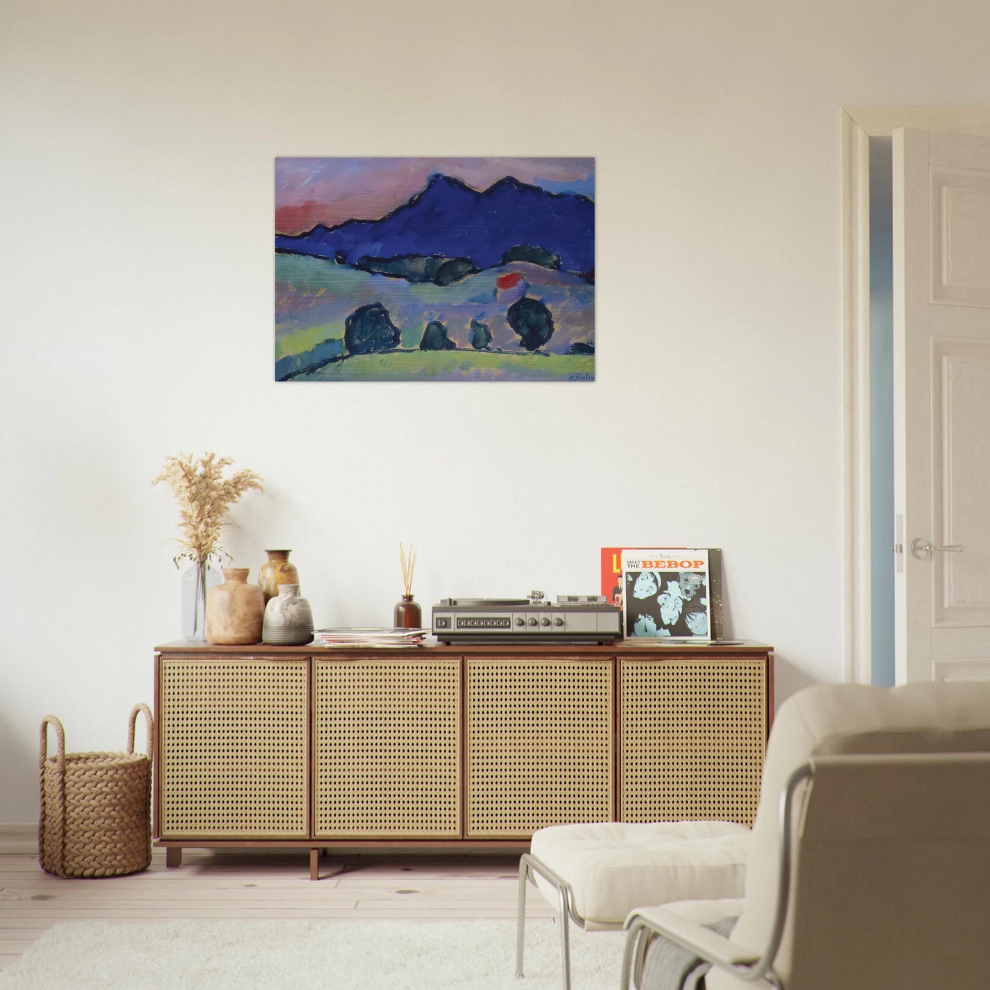 BLAUER BERG 1910 - Alexej von Jawlensky Brushed Aluminum Print - 70x100 cm / 28x40 inches | Alexej von Jawlensky Aluminum Print | Alexej von Jawlensky Prints