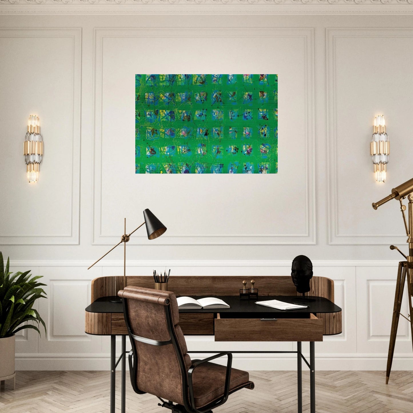 La Primavera - Sam Francis Brushed Aluminum Print - 70x100 cm / 28x40 inches | Sam Francis Aluminum Print | Sam Francis Prints