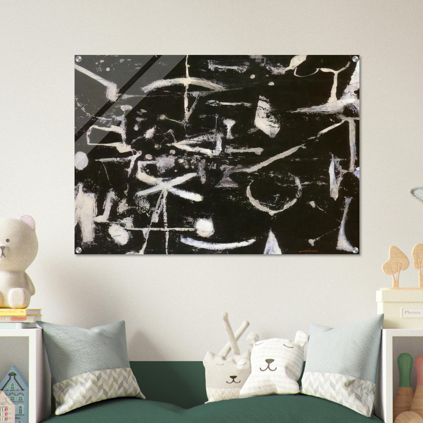 Untitled - Art Informel - Jiro Yoshihara Acrylic Print - 70x100 cm / 28x40″ inches