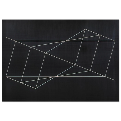TWISTED BUT STRAIGHT 1948 - Josef Albers Brushed Aluminum Print - 70x100 cm / 28x40 inches | Josef Albers Aluminum Print | Josef Albers Prints