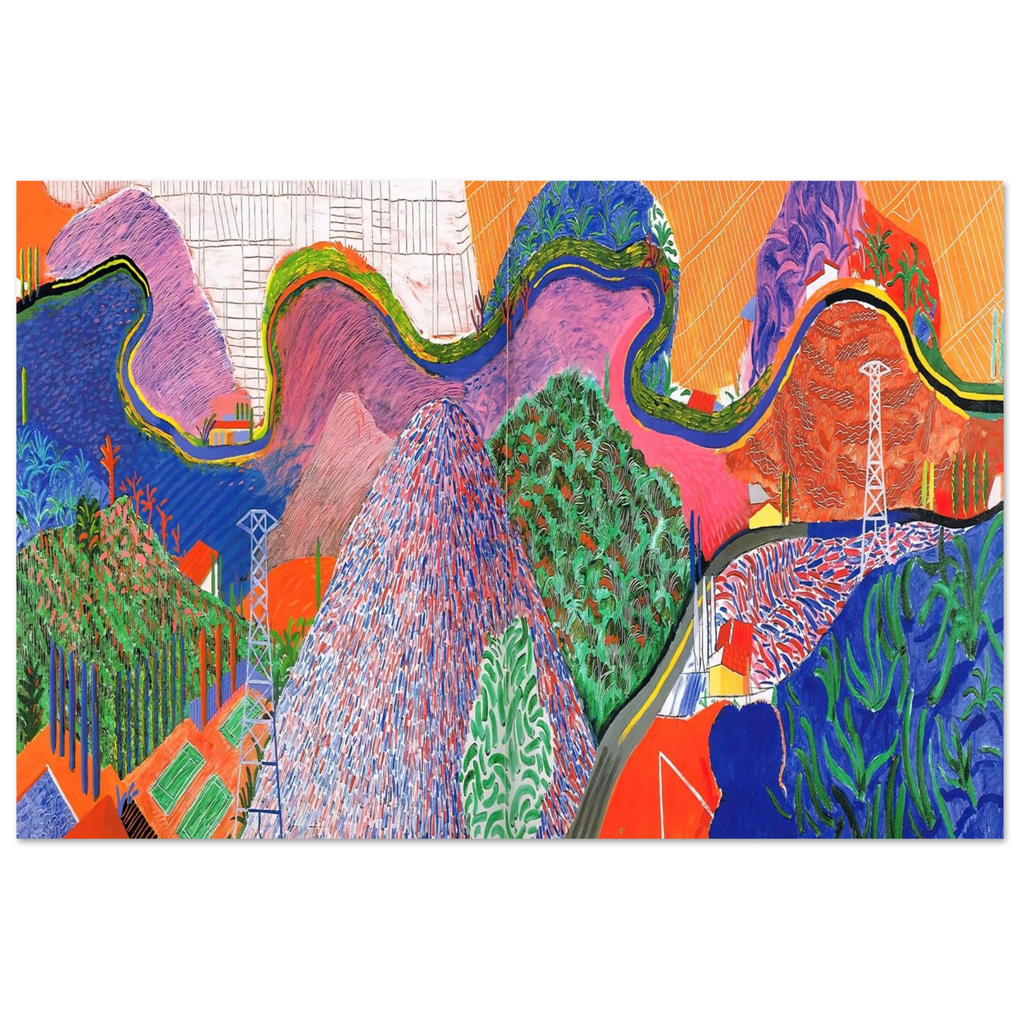 David Hockney - David Hockney Wall art - 60x80 cm / 24x32 inches - Fine Art Poster-canvas - -