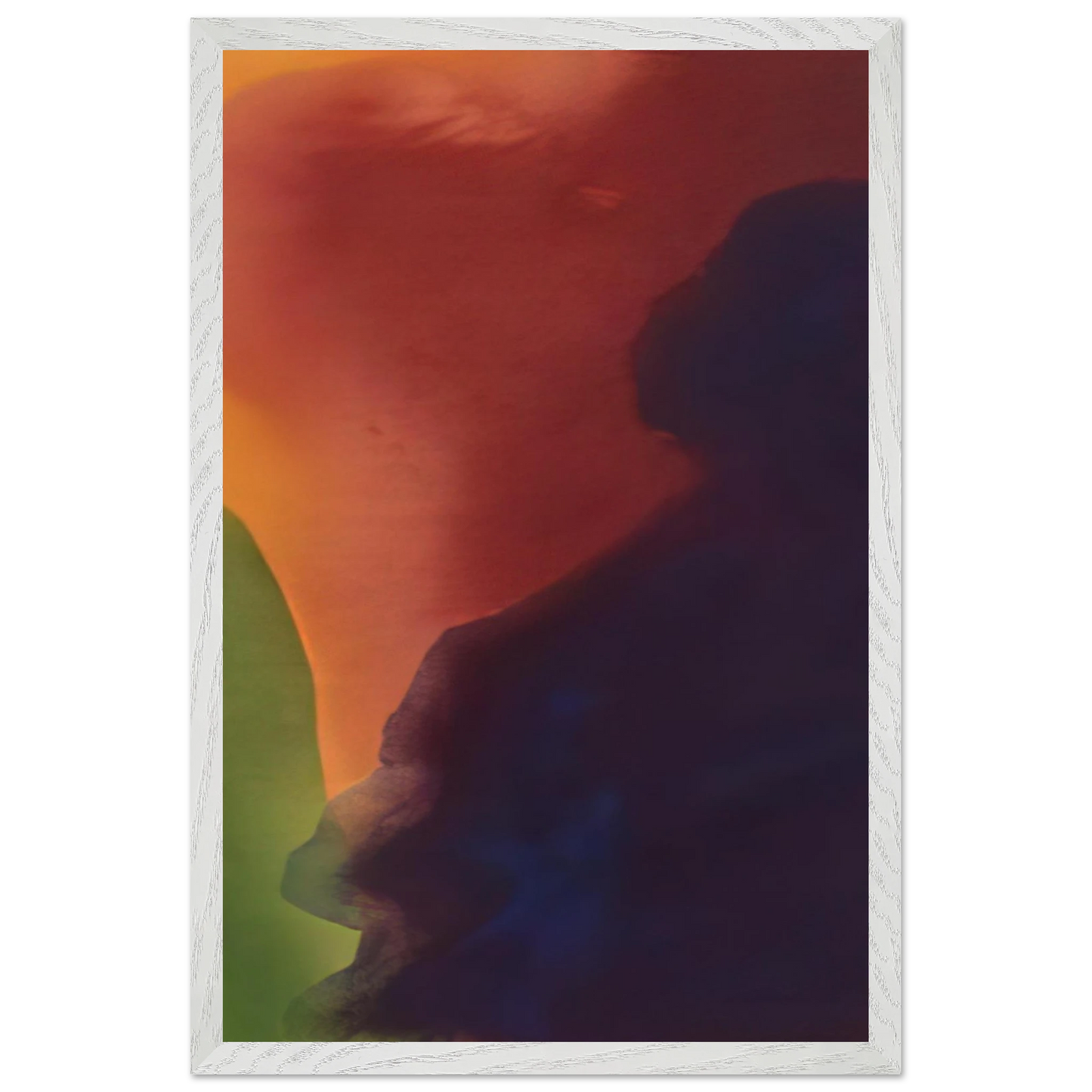 Helen Frankenthaler - Blue Atmosphere III - 1963 Wall art - A1 (59.4 x 84.1  cm) - Premium Wooden Framed Poster With Fine Art Paper-canvas - Black frame