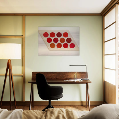 Red Twelve - 1965 - Thomas Downing Brushed Aluminum Print - 70x100 cm / 28x40 inches | Thomas Downing Aluminum Print | Thomas Downing Prints