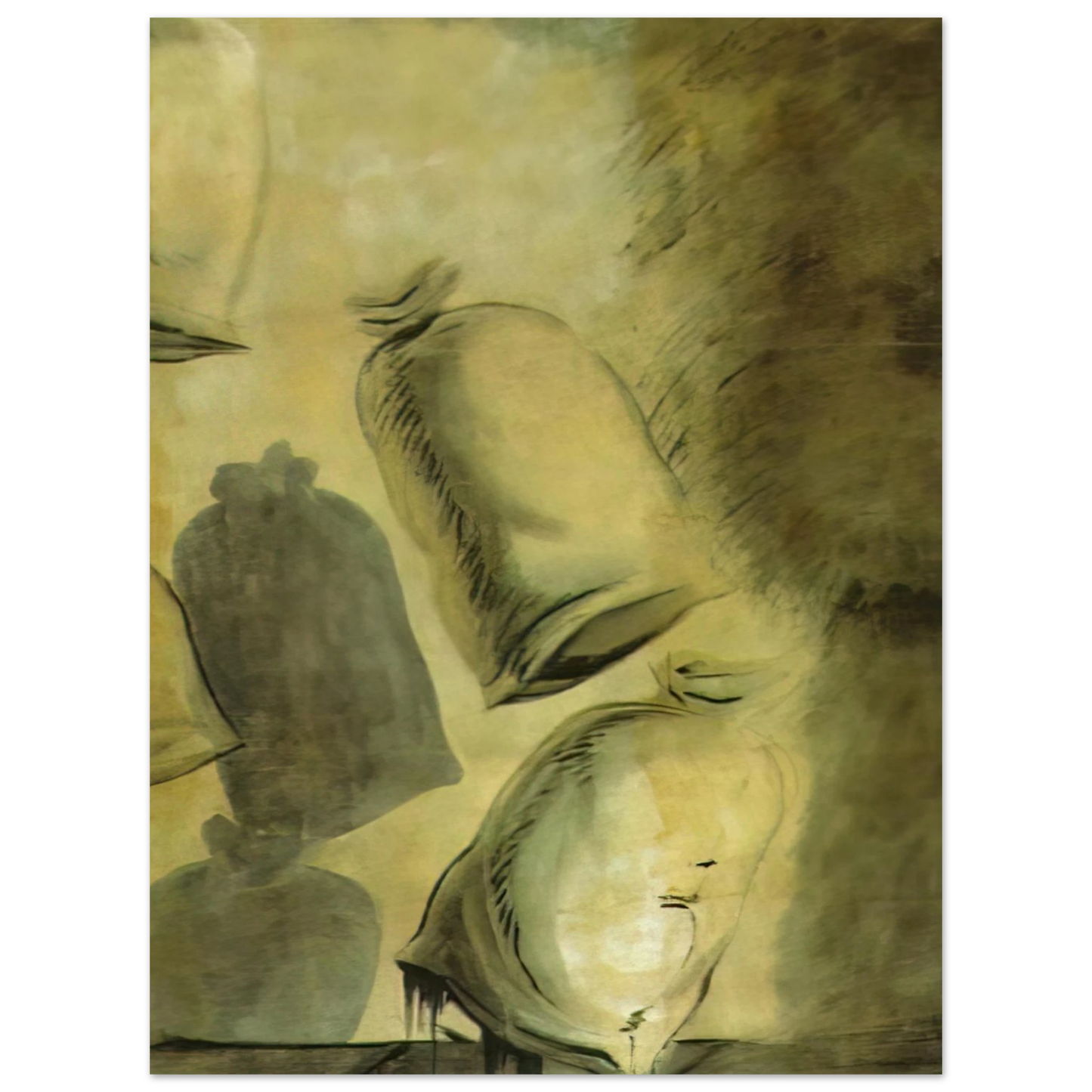 Salvador Dali - SET DESIGN FOR THE BALLET LOS SACOS DEL MOLINERO 1  75x100 cm / 30x40inches Fine Art Poster