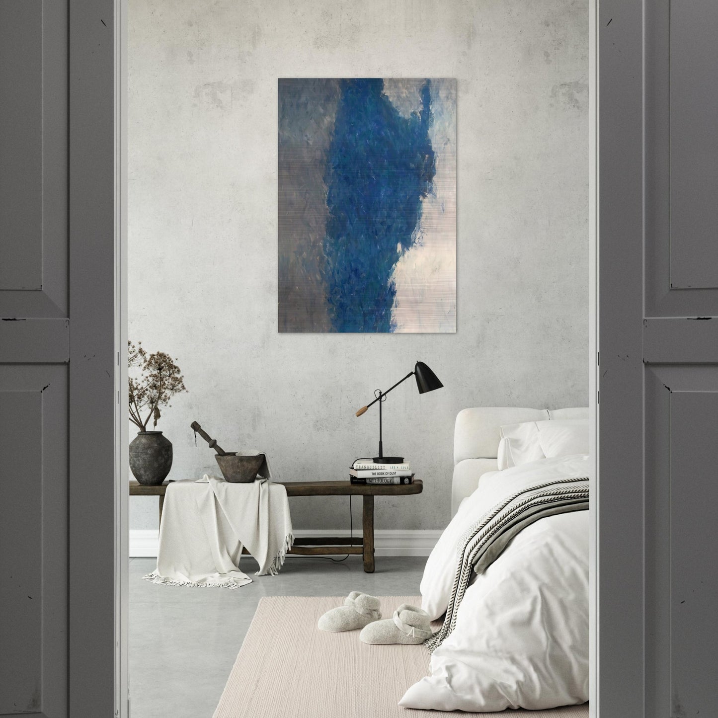 Delphic Shibboleth - 1959 - Theodoros Stamos Brushed Aluminum Print - 70x100 cm / 28x40 inches | Theodoros Stamos Aluminum Print | Theodoros Stamos Prints