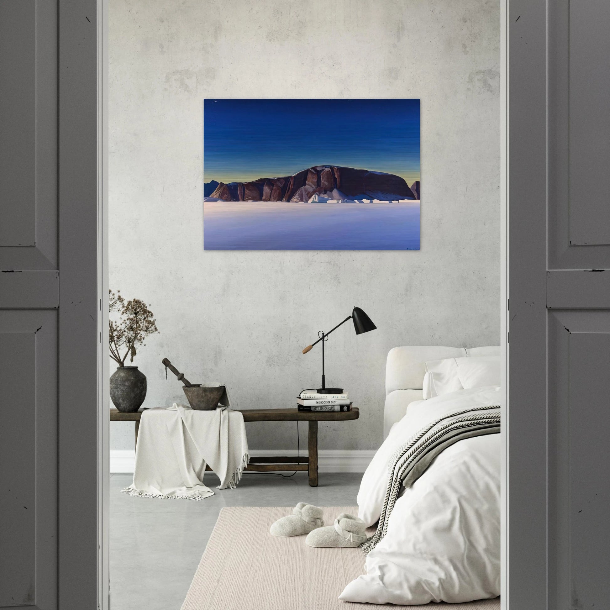 Greenland Coast - Rockwell Kent Brushed Aluminum Print - 70x100 cm / 28x40 inches | Rockwell Kent Aluminum Print | Rockwell Kent Prints